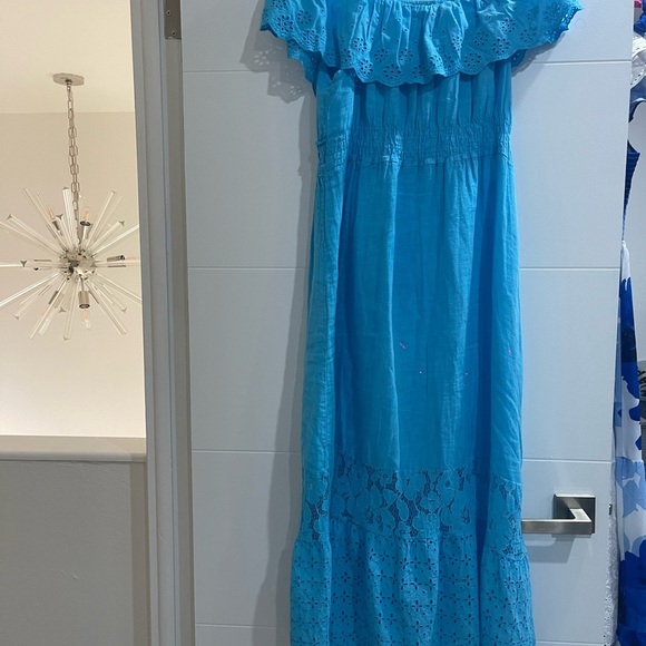 Italian dress linen off the shoulder if u want Never used no tags - Picture 4 of 6